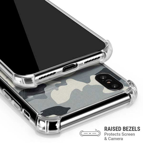NFL Las Vegas Raiders Camo iPhone XS Max Clear Case